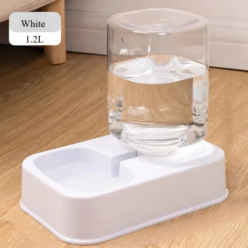 Automatic Cat and Dog Feeder with Water Dispenser, Battery-Free Portion Control Bowl for Pets
