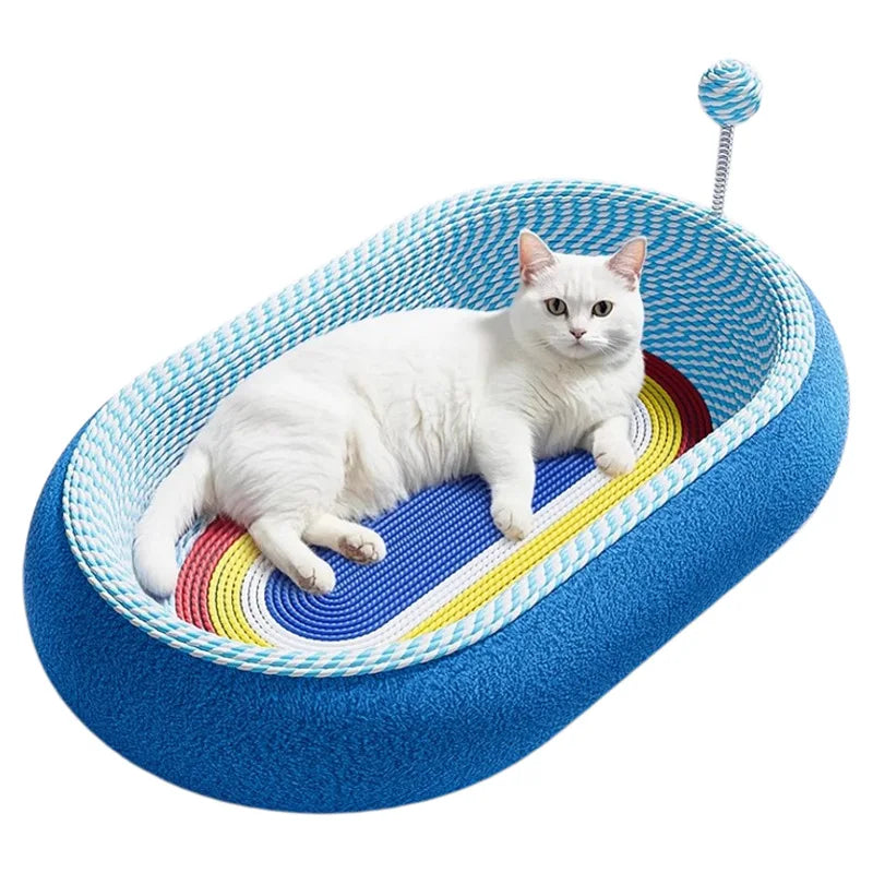 Cat Bed Cat Scratcher Comb Interactive Toy All-in-One Deep Sleep Durable Non-Shedding Scratch Pad for Cats Kitten Pet Supplies