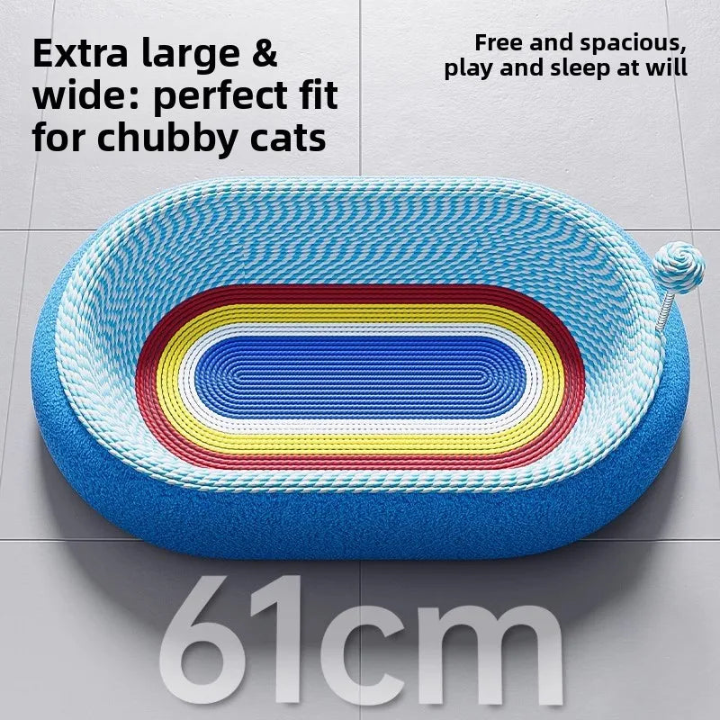 Cat Bed Cat Scratcher Comb Interactive Toy All-in-One Deep Sleep Durable Non-Shedding Scratch Pad for Cats Kitten Pet Supplies